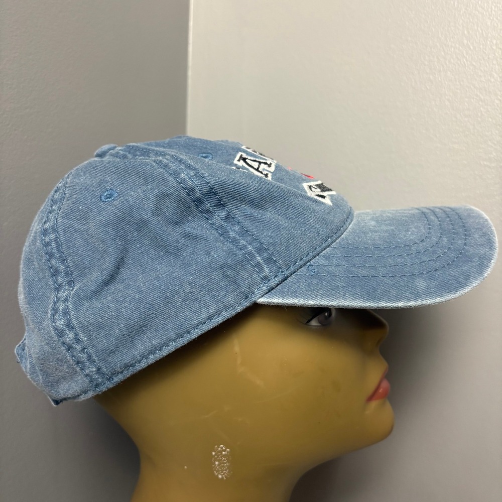 Cape Cod Anchor 1602 Baseball Cap Blue Washed Denim Adj. Nautical Coastal Beach - Picture 6 of 9